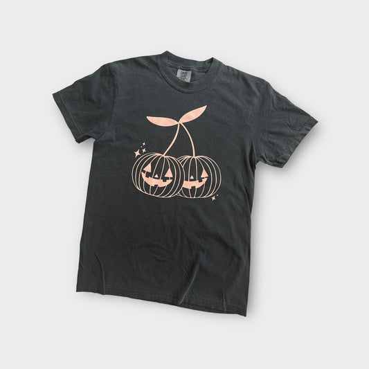 Cherry Jack O Lantern Pumpkin Tee