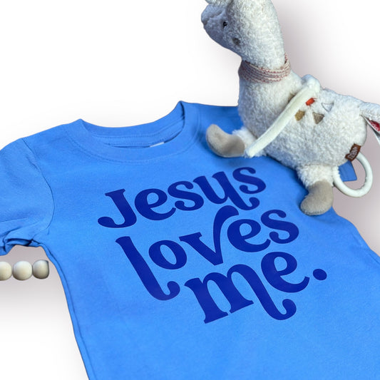 Jesus Loves Me Tonal Short Sleeve T-Shirt